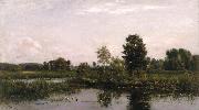 Charles-Francois Daubigny, A Bend in the River Oise